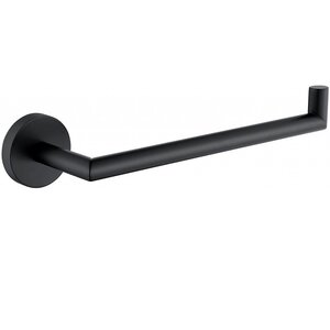 Изображение товара Полотенцедержатель Allen Brau Priority 24 см черный матовый латунь настенный