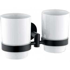 Изображение товара Настенный двойной стакан Allen Brau Priority 6.31003-31 из керамики и латуни