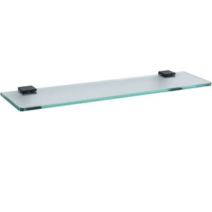 Изображение товара Полка стеклянная Allen Brau Infinity 6.21012-31, 50 см, держатели черные матовые