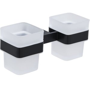 Изображение товара Стакан стеклянный Allen Brau Infinity 6.21003-31, двойной, держатели черные матовые