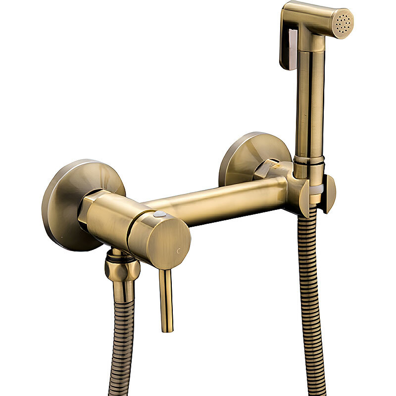 Изображение товара Гигиенический душ Haiba, HB5510-4, со смесителем, бронза
