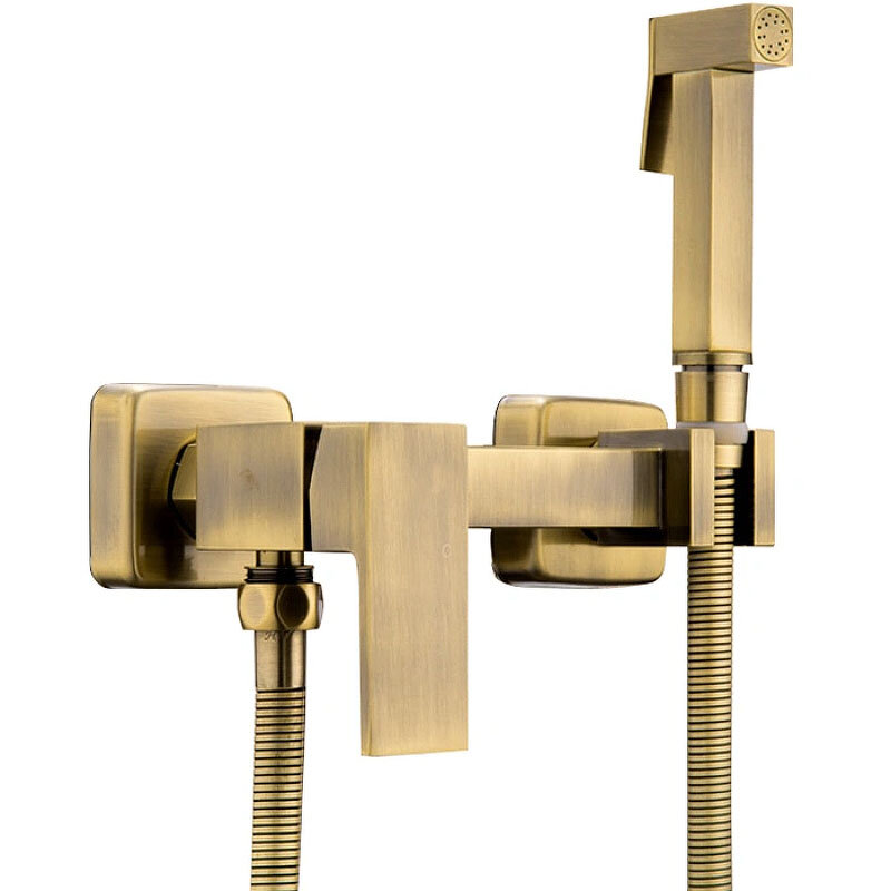 Изображение товара Гигиенический душ Haiba HB5513-4 со смесителем, бронза