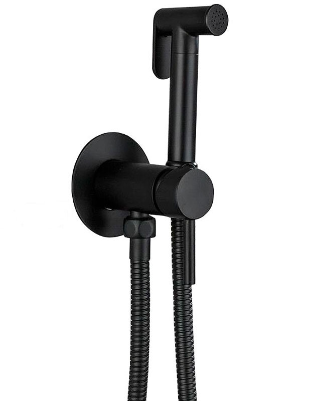 Изображение товара Гигиенический душ Haiba HB5511-7 со смесителем черный компактный дизайн