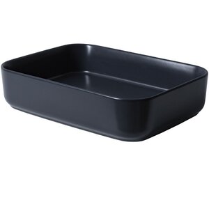 Изображение товара Раковина Allen Brau Fantasy 4.11021.31 Quad 50 х 36 см, накладная, керамика, черная матовая