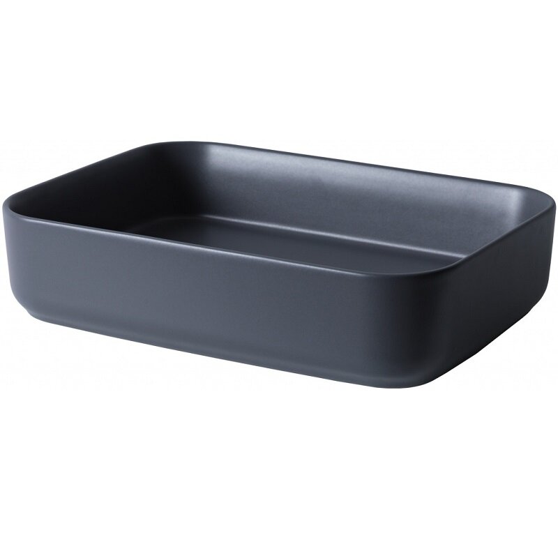 Изображение товара Раковина Allen Brau Fantasy Quad 50x36 см, антрацит, накладная, керамика