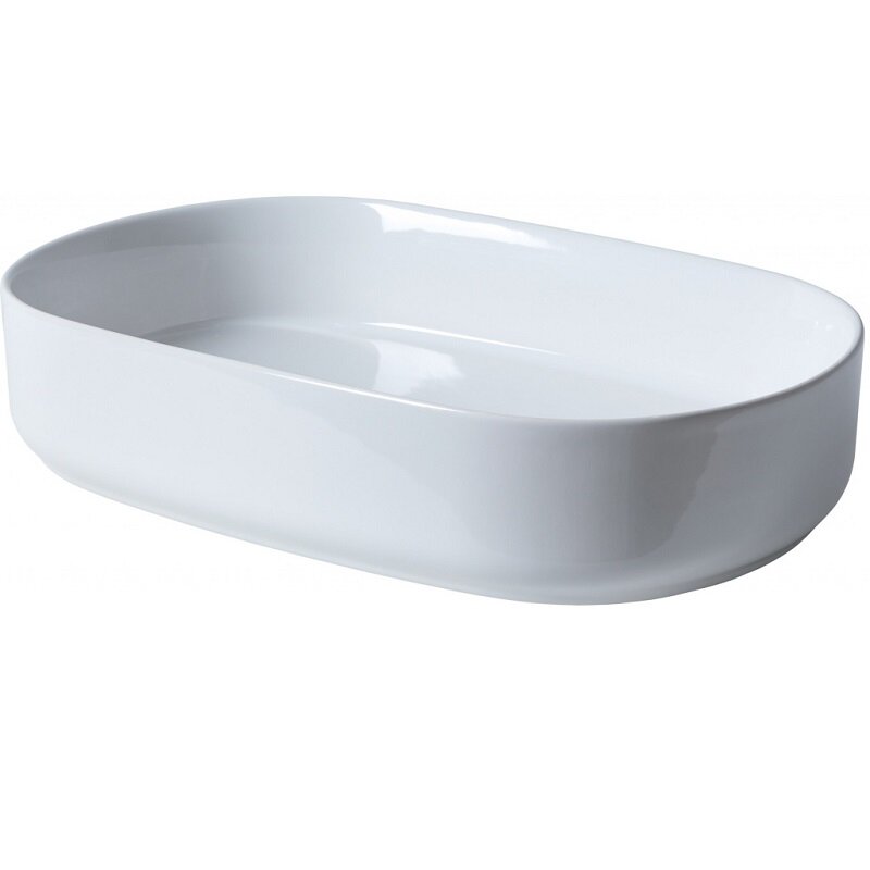 Изображение товара Раковина Allen Brau Fantasy Oval 55x36 см белая накладная керамика