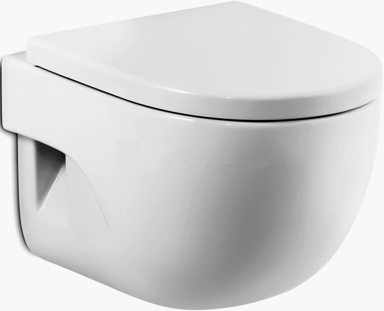 Изображение товара Подвесной унитаз Roca Meridian-N, 56 х 36 см, санфарфор, белый