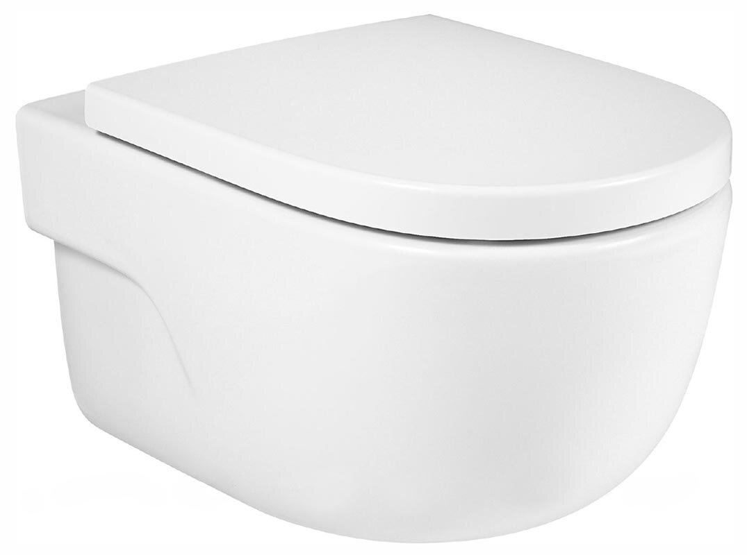 Изображение товара Подвесной унитаз Roca Meridian 34624L000/8012A200B безободковый 560 rimless
