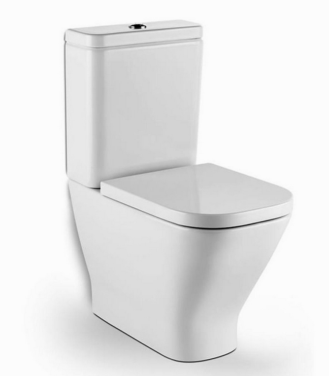 Изображение товара Напольный унитаз безободковый Roca Gap с двойным смывом и сиденьем с микролифтом