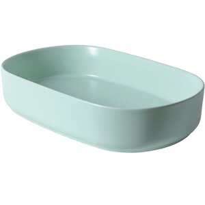 Изображение товара Раковина Allen Brau Fantasy овальная 55x36 см керамическая мятная накладная