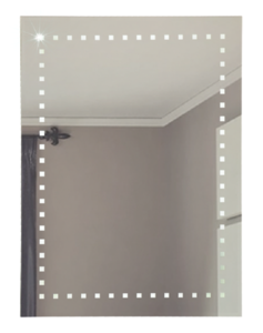 Изображение товара Зеркало Континент Италия Люкс ЗЛП07 60 см, с подсветкой, белый