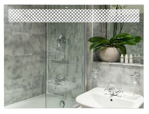 Изображение товара Зеркало Континент Мистери Люкс 80 см, с подсветкой, белый, ЗЛП153