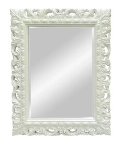 Изображение товара Зеркало Континент Верди 75 см с фацетом белое подвесное