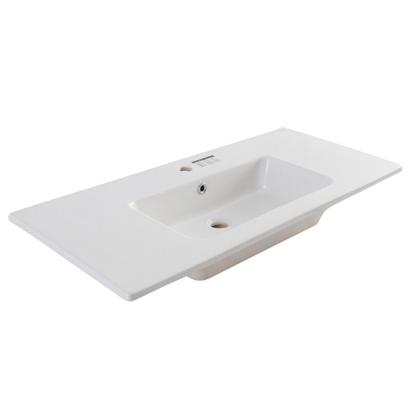 Изображение товара Раковина Allen Brau Fantasy 4.11014.20 Flat 100 см, керамика, белая
