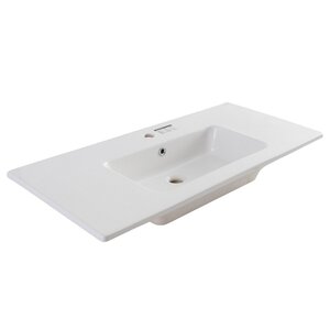 Изображение товара Раковина Allen Brau Fantasy 4.11014.20 Flat 100 см керамическая белая