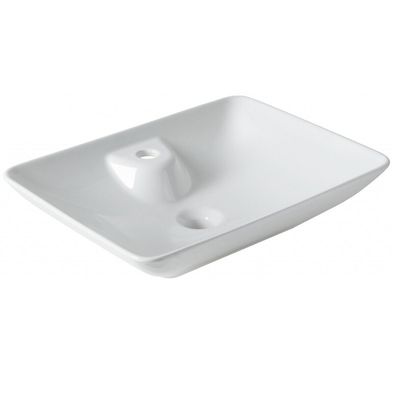 Изображение товара Раковина накладная Allen Brau Fantasy 52.5x39.5 см керамическая белая