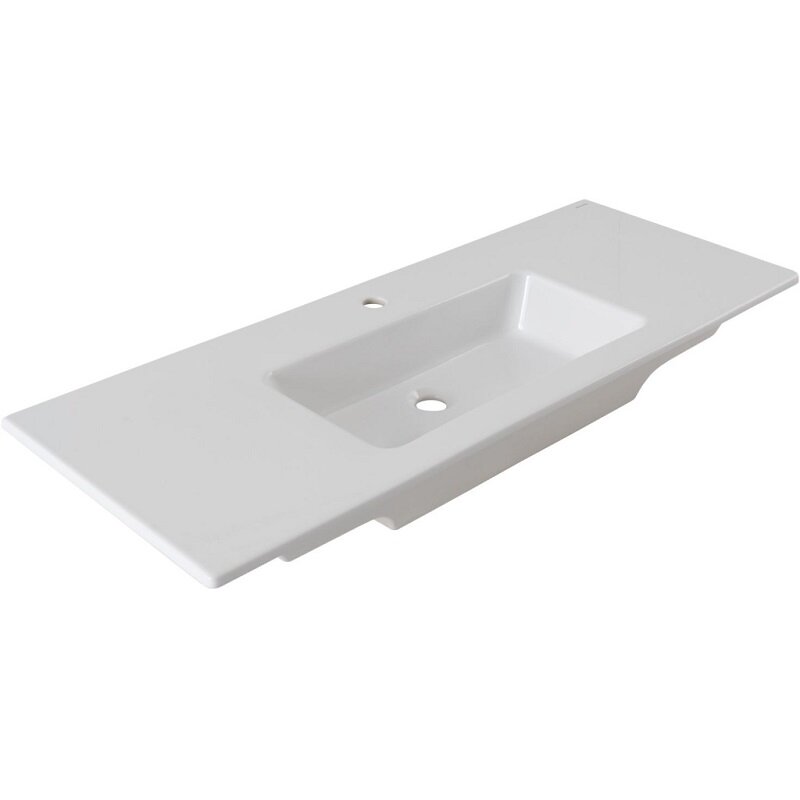Изображение товара Раковина Allen Brau Fantasy 120 см из керамики прямоугольная без перелива