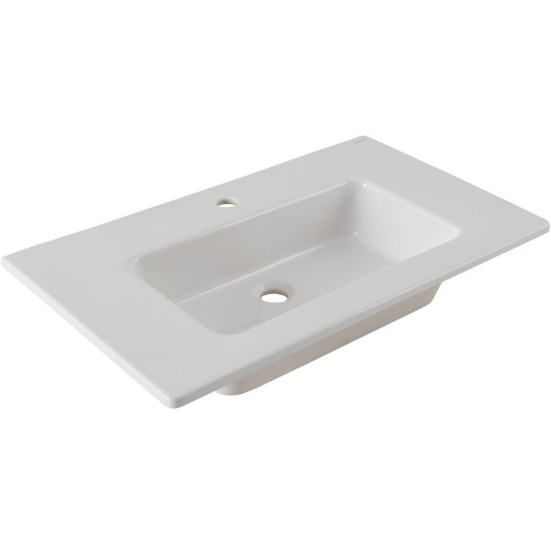 Изображение товара Раковина Allen Brau Fantasy Flat 80 см керамическая белая встраиваемая