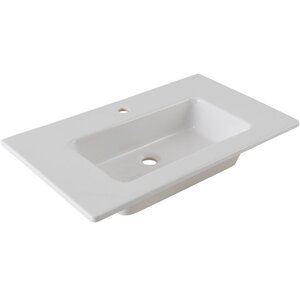 Изображение товара Раковина Allen Brau Fantasy Flat 80 см керамическая белая встраиваемая