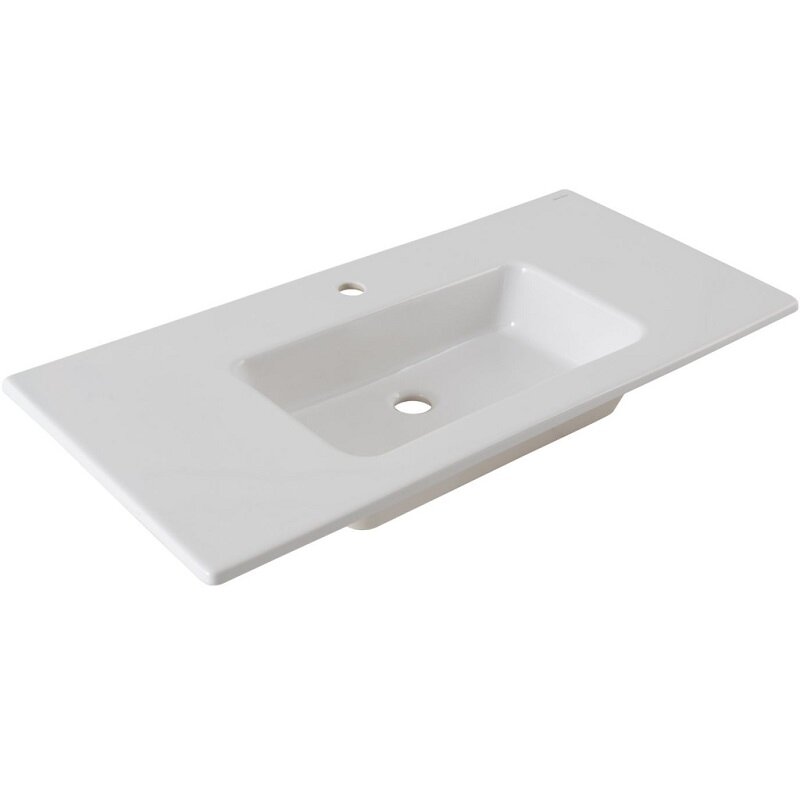 Изображение товара Раковина Allen Brau Fantasy 4.11027.20 Flat 100 см керамика белая
