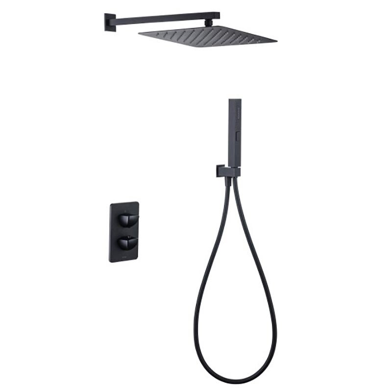Изображение товара Душевая система Allen Brau Infinity 5.21016-31 термостатическая черный матовый
