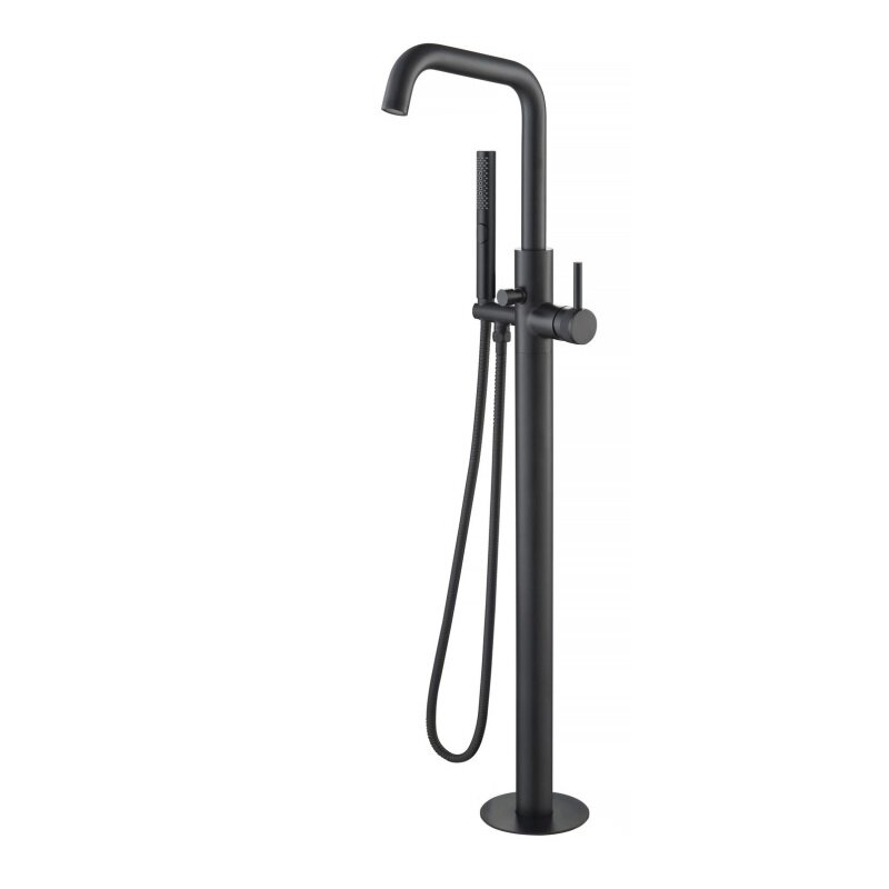 Изображение товара Напольный смеситель для ванны и душа Allen Brau Priority 53100831 черный матовый