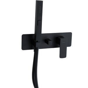 Изображение товара Смеситель Allen Brau Infinity 5.21011-31 для душа, с лейкой, с дополнительным выходом, черный матовый