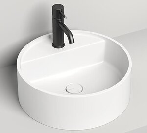 Изображение товара Раковина Salini Armonia Top 02, 45 см, круглая, черная, S-Sense