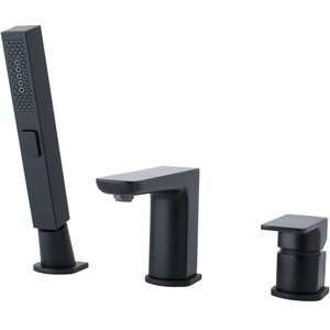 Изображение товара Смеситель Allen Brau Infinity 5.21008-31 для ванны и душа, на борт ванны, черный матовый