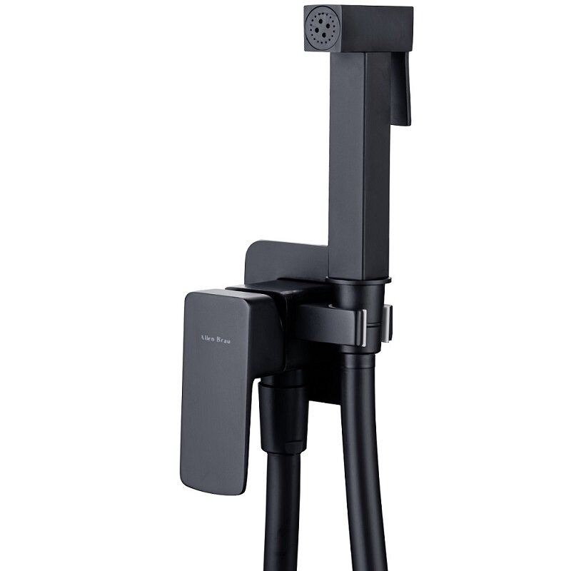 Изображение товара Гигиенический душ Allen Brau Infinity 5.21005-31 с однорычажным смесителем черный матовый