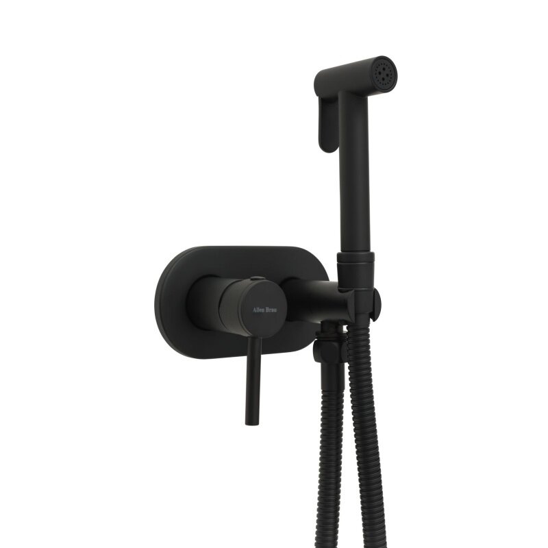 Изображение товара Гигиенический душ Allen Brau Priority 5.31005-31 черный матовый с однорычажным смесителем