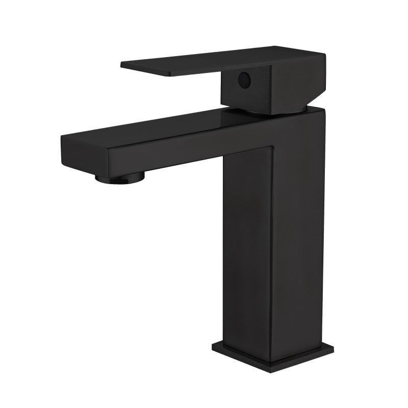 Изображение товара Смеситель для раковины Haiba HB10803-7 черный однорычажный с гибкой подводкой