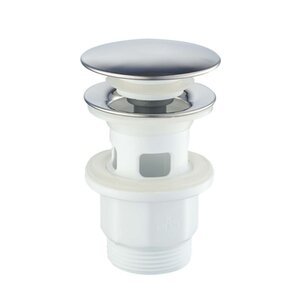 Изображение товара Донный клапан Haiba, для раковины, с переливом, click-clack, хром, HB65-4