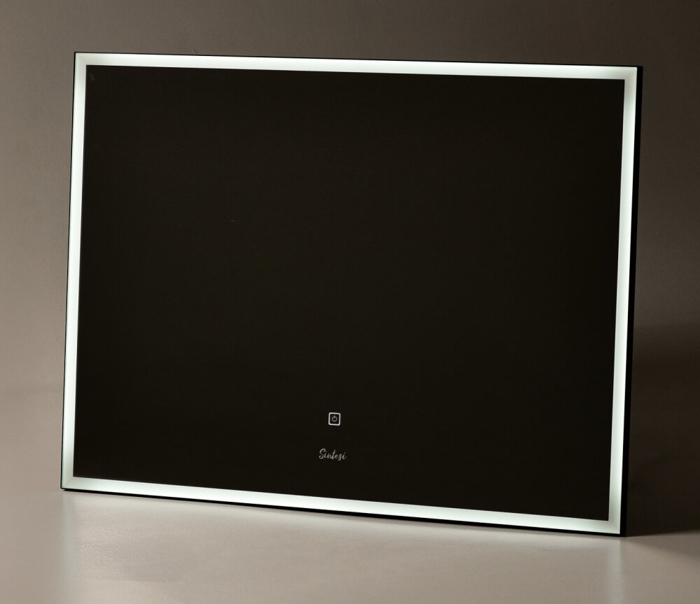 Изображение товара Зеркало Sintesi Armadio Black 80x60 см с LED подсветкой, черное