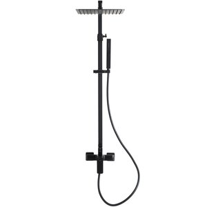 Изображение товара Душевая система Allen Brau Infinity 5.21012-31, верхний и ручной душ, черный матовый
