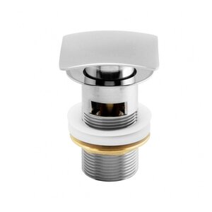 Изображение товара Донный клапан Allen Brau Infinity Square Click-clack 1 1/4 с переливом хром Германия