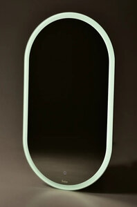 Изображение товара Зеркало с Led подсветкой Sintesi Sharme 55x100 см овальное белое