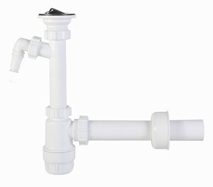 Изображение товара Сифон для раковины Styron с водосливом и подсоединением к стиральной машине 40 мм