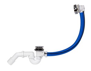 Изображение товара Слив-перелив для ванны Styron STY-536-A-K полуавтомат хром 530 мм