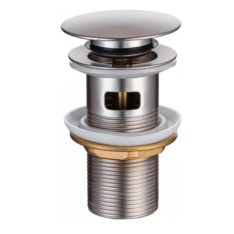 Изображение товара Донный клапан Allen Brau Priority Round Click-clack 1 1/4 никель брашированный с переливом