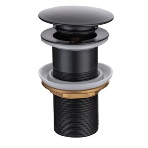 Изображение товара Донный клапан Allen Brau Priority Round Click-clack 1 1/4 без перелива черный матовый Германия