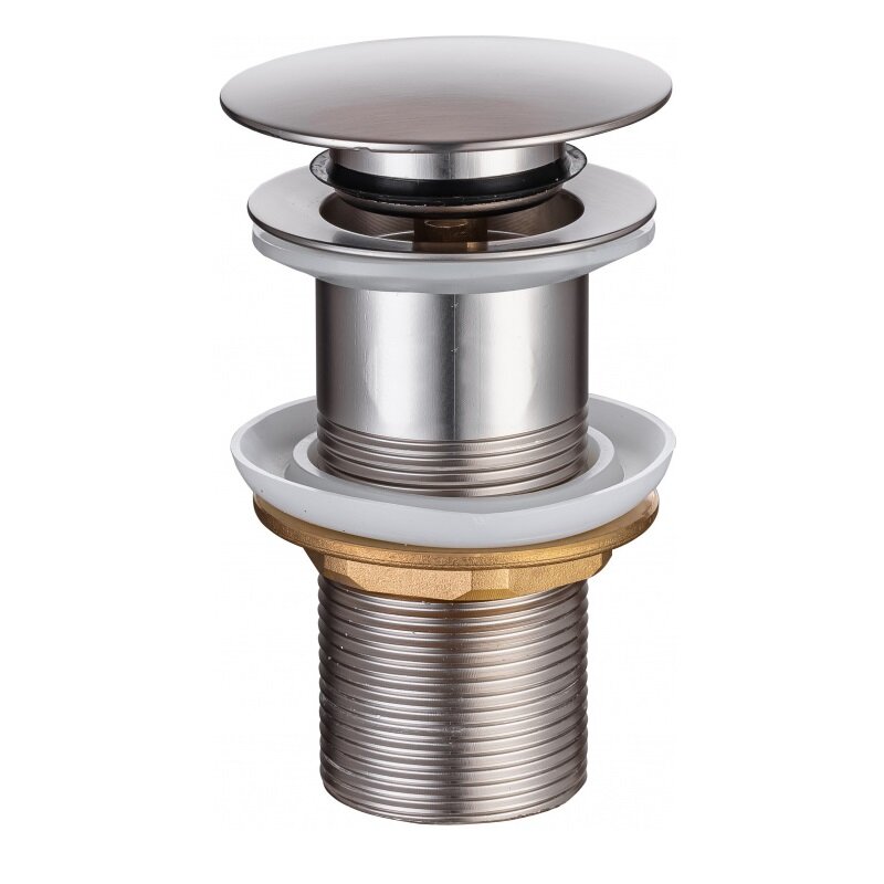 Изображение товара Донный клапан Allen Brau Priority Round Click-clack 1 1/4 без перелива никель брашированный