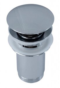 Изображение товара Донный клапан Styron для раковины, Click/clack с большой заглушкой, 5/4 дюйма, KL-02