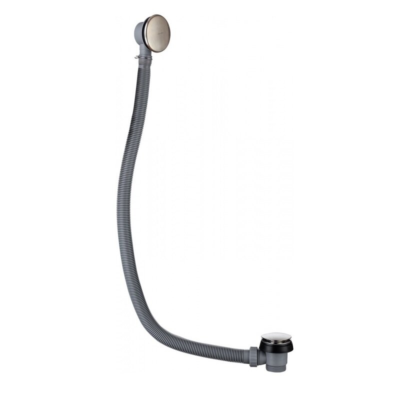 Изображение товара Слив-перелив для ванн Allen Brau Priority Round Click-Clack, никель брашированный