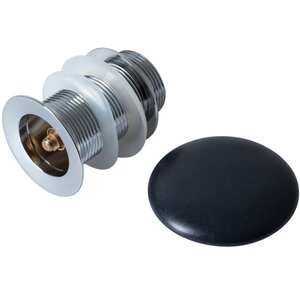 Изображение товара Донный клапан Allen Brau Priority Click-clack 1 1/4 без перелива, черный матовый, 5.11001.31