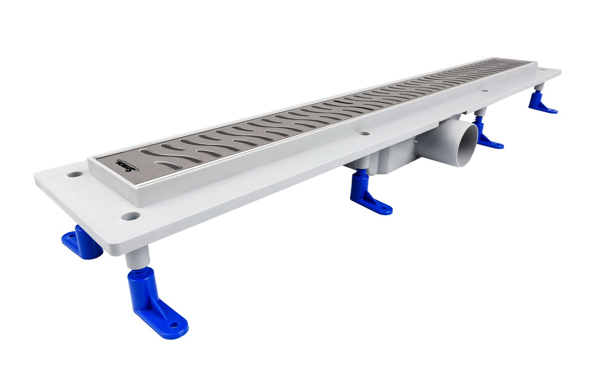 Изображение товара Водоотводящий желоб Styron для 70 см перфорированной решетки, STY-H-70