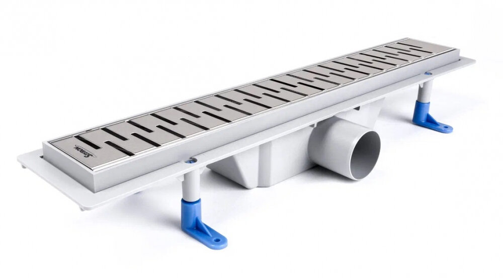 Изображение товара Водоотводящий желоб с порогами Styron для 50 см перфорированной решетки Medium, STY-M-50