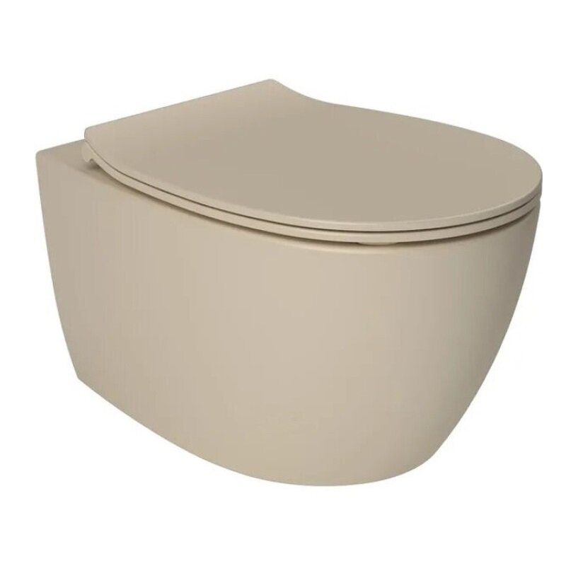 Изображение товара Подвесной безободковый унитаз Allen Brau Fantasy 4.11004.IV бежевый айвори