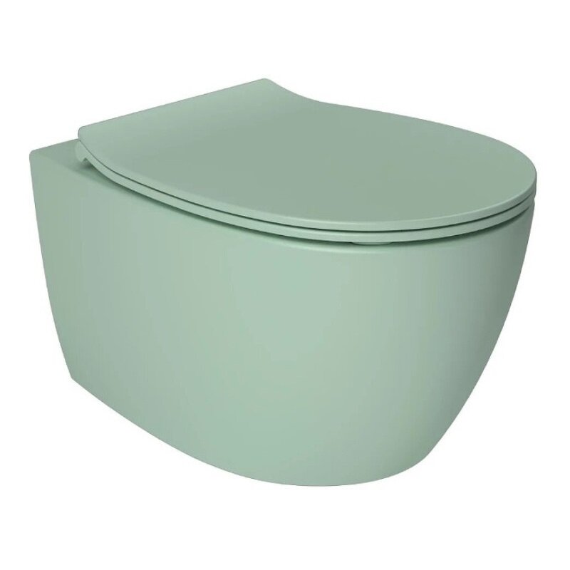 Изображение товара Подвесной унитаз Allen Brau Fantasy 4.11004.MT безободковый, мятный