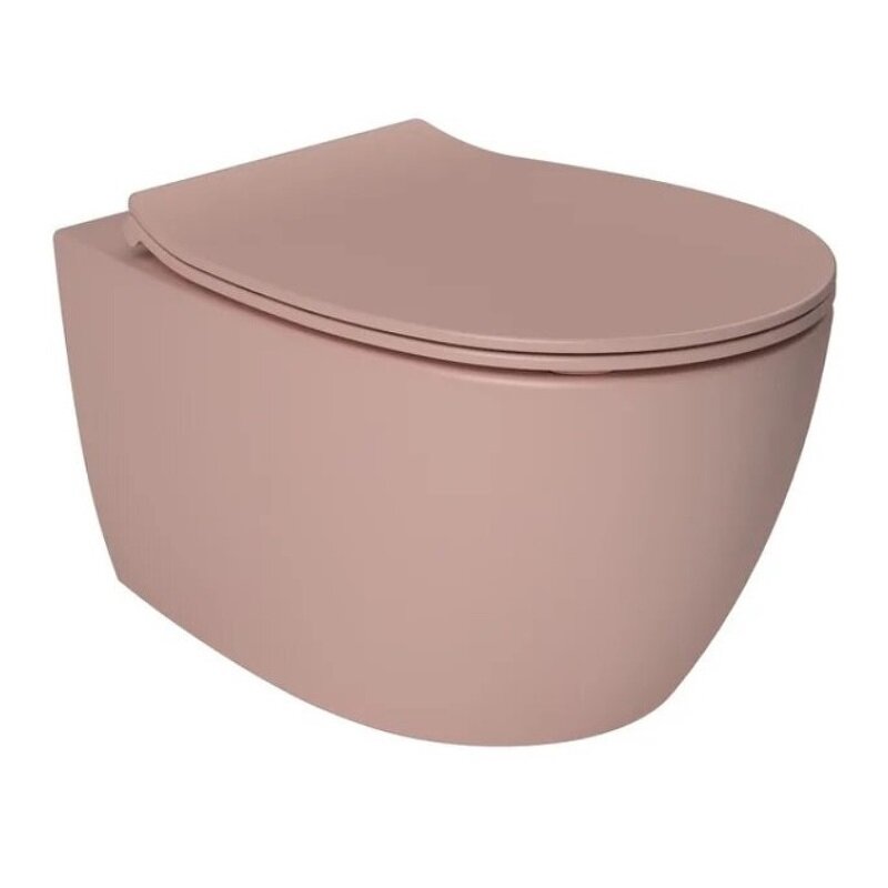 Изображение товара Подвесной унитаз Allen Brau Fantasy 4.11004.SM безободковый, розовый